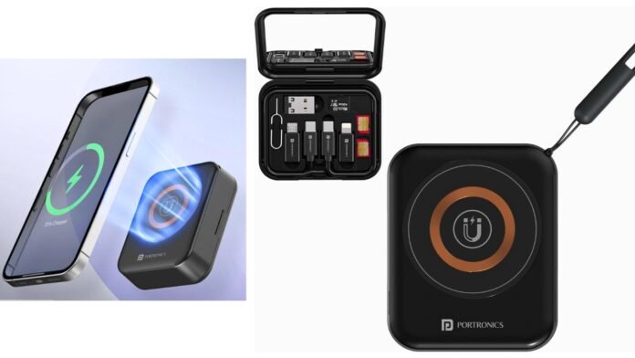Portronics Smartpod 3 in 1 Wireless Charger Portronics Smartpod 3 in 1 Wireless Charger
